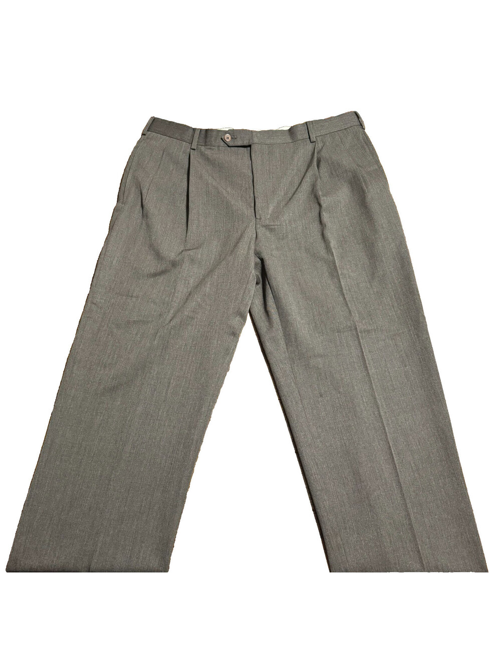 Brooks Brothers 346 Wool Pleated Dress Pants Mens 36 37X32 Brown Cuffed Classic